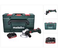 Metabo W 18 LT BL 11-125 Amoladora angular sin cable 18 V 125 mm sin escobillas + 1x Batería 4,0 Ah + metaBOX - sin cargador