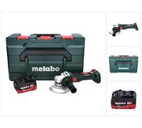 Metabo W 18 LT BL 11-125 Amoladora angular sin cable 18 V 125 mm sin escobillas + 1x batería 5,5 Ah + maletín metaBOX - sin cargador