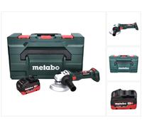 Metabo W 18 LT BL 11-125 Amoladora angular sin cable 18 V 125 mm sin escobillas + 1x batería 8,0 Ah + metaBOX - sin cargador