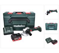 Metabo W 18 LT BL 11-125 amoladora angular sin cable 18 V 125 mm sin escobillas + 1x batería recargable 5,5 Ah + cargador + metaBOX