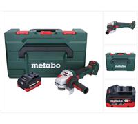 Metabo WVB 18 LTX BL 15-125 Quick amoladora angular sin cable 18 V 125 mm sin escobillas + 1x batería recargable 5,5 Ah + metaBOX - sin cargador