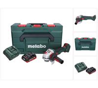 Metabo WVB 18 LTX BL 15-125 Quick amoladora angular sin cable 18 V 125 mm sin escobillas + 1x batería recargable 4,0 Ah + cargador + metaBOX