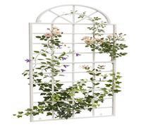 CLP Reja para Plantas Trepadoras Viva I Valla Metálica De Pared para Plantas Trepadoras I Soporte para Enredaderas I Color:, Color:Blanco