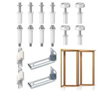Metal Closet Door Hardware, Multiusos Bifold Door Hardware, Bi-Fold Door Repair Parts, Accurate Bi-Fold Door Hardware Parts for Repair and Replacement, Ideal for Kitchen and Home Use