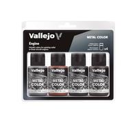 METAL COLOR SET: Engine - 4 Hobby Colors