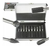 Metal Duro Fresas Set 10tlg Fresa Metal Espinas Broca Amoladora Broca