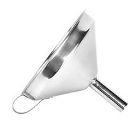 Metal Funnel With Fine Mesh Filter - Durablee Stainless Kitchen, Practical Pouring Tool Household Culinary Use, Strainer Accessory | For Oil Liquid Transfer Baking Cooking Canning Preparation Tasks