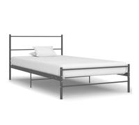 Metal resistente individual diseño atemporal Gris 209 x 107 x 84 cm | Cama Individual 100x200 Sin Colchon Estructura Metalica Gris Base Resistente Sommier para Dormitorio Jovenes y Adultos