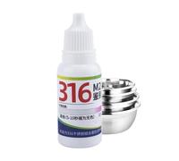Metal Testing Solution, Stainless Steel Test Liquid, Alloy Detection Reagent, Fast Reaction Inspection Formula, Precision 15ml Dropper Bottle, for Industrial Manufacturing Kitchenware Lab Building Mat