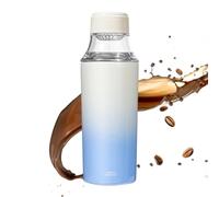 Metal Water Bottle 450ml Leakproof Insulated with Tea Strainer Non-Slip