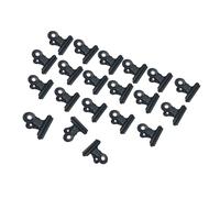 Metalicas Bisagra Clip Clips De Carpeta De 5 A 20 Piezas, Tamaño De Abrazadera Redonda De Metal, Papel for El Hogar Y La Oficina, 32x30mm(20pcs Black)