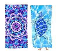 MetalNuts Toalla Playa Microfibra - Pack 2 Unidades XXL 180x80cm Ultraabsorbente y Antiarena