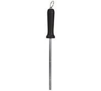 Metaltex AFILACUCHILLO (CHAIRA) M/Negro 30 CMS, Acero Inoxidable, Plata, 25 x 15 x 5 cm