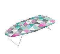 Metaltex Tabla de planchar sobremesa ALCOR Estampado triángulos 75x34 cm