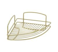 Metaltex Estante de Esquina de una Sola Planta Serie Brass, Hierro, latón, 1 Piano