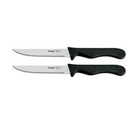 Metaltex Juego 2 Cuchillos CHULETEROS 'Basic', Negro/Plateado, Estandar
