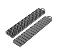 Metaltex plástico - escurrevasos 2en1 gravity slim, gris, 40x8 cms