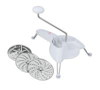 Metaltex Rallador de acero inoxidable blanco grande