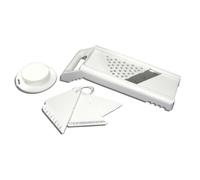 Metaltex RALLADOR Multiuso 'MANDOLINO', Metal, Blanco, 7.2 x 11.6 x 32.8 cm