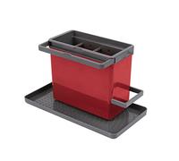 Metaltex Tidy-Tex - Organizador Modular de Limpieza de Cocina, Rojo