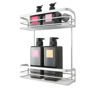 Metaltex VIVA - Estante de2 Niveles para Baño y Ducha. Acabado POLYTHERM color Gris