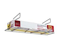 Metaltex WRAP - Soporte para Rollos Film/Aluminio. Acabado POLYTHERM color Gris. Dimensiones: 33x12x9cm