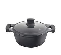 Metaltex XPERT-Cacerola Alta Aluminio Fundido, 30 cm, Antiadherente ILAG 3 Capas, Full Induction válido para Todo Tipo de cocinas