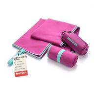 meteor Toalla Microfibra Secado rápido Ultra Ligero Absorbente - Ideal para Deporte Yoga Viajes Playa Campamento Baño para Niños, Hombres y Mujeres (80x130cm, Berenjena)
