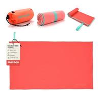 meteor Toalla Microfibra Secado rápido Ultra Ligero Absorbente - Ideal para Deporte Yoga Viajes Playa Campamento Baño para Niños, Hombres y Mujeres - Varios Tamaños y Colores (42x55cm, Rosa)