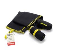 meteor Toalla Microfibra Secado rápido Ultra Ligero Absorbente - Ideal para Deporte Yoga Viajes Playa Campamento Baño para Niños, Hombres y Mujeres (50x90cm, Negro)