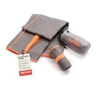 meteor Toalla Microfibra Secado rápido Ultra Ligero Absorbente - Ideal para Deporte Yoga Viajes Playa Campamento Baño para Niños, Hombres y Mujeres - Varios Tamaños y Colores (42x55cm, Gris)