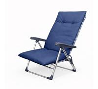 Meteorwi Home - Cojín para Tumbona Acolchado y Grueso, Colchoneta Cómoda para Exterior, Ideal para Jardín, Piscina, Terraza, Playa y Balcón (Azul Marino, 120x55cm)