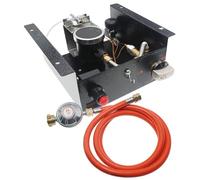 Meter Star Kit de repuesto para calentador de gas, incluye válvula reductora de presión y manguera de 1,5 m, caja de control de tubo de vidrio propano para radiador, toma de aire, regulador de