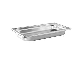 METRO Professional Cubeta GN 1/3, 40 mm, Acero Inoxidable 14/1, Ideal para la gastronomía, Catering, Cocina Profesional, para conservar/Servir, apilable