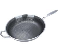 METRO Professional Sartén de Acero Inoxidable, Revestimiento Antiadherente Whitford Eterna, Ø 36 cm, Apta para Inducción y Horno