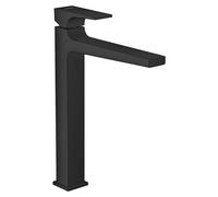 Hansgrohe Grifo de lavabo Metropol monomando con desagüe Push-Open Negro mate 32512670