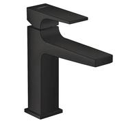 Metropol Grifo de lavabo (Negro, Conjunto de drenaje con apertura a presión)