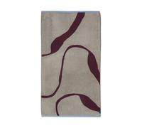 Mette Ditmer Toalla de baño Nova Arte 70x133 cm Wine-sand