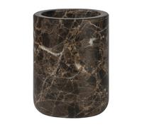 Mette Ditmer Vaso portacepillos Marble 10 cm Marrón