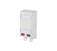 Metz connect 1309150102-e toma de corriente 2 x rj-45 azul, gris, rojo