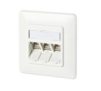 Metz connect 130b11d31002-e toma de corriente rj-45 blanco