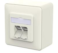 Metz connect 130d380002-i toma de corriente rj-45 blanco