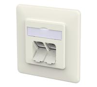 Metz connect 130d381002-i toma de corriente rj-45 blanco