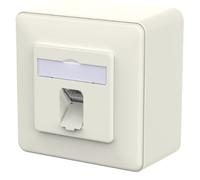 Metz connect 130e370002-i toma de corriente rj-45 blanco