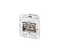 Metz connect e-dat 2x up0 cat.6a toma de corriente rj-45 plata