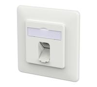 METZ CONNECT E-DAT C6A IDC - Caja de 1 puerto, color blanco