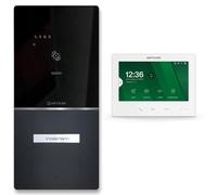 Metzler XDM10 - Videoportero completo con placa de nombre intercambiable para 1 casa familiar, videoportero con conexión bus de 2 cables, RAL 7016 antracita, aplicación para smartphone, set Maxior