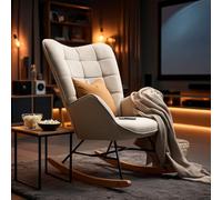 MEUBLE COSY Sillas de Gran Tamaño de Salón Escandinavo en Tela con Respaldo Alto y Reposabrazos