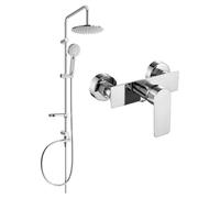 Mexen Alexa Carl conjunto de ducha empotrable con rociador y grifo de ducha, cromo - 71240240-00 6050 5907709181342