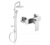 Mexen Alexa Sven conjunto de ducha para empotrar con rociador y grifo de ducha, cromo - 71240262-00 6051 5907709181359